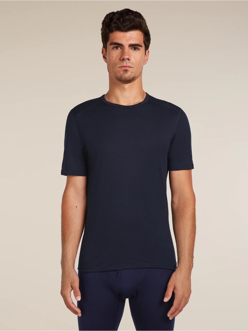 Icebreaker Merino 200 Wool T Shirt Navy Blue Short Sleeve Base Layer XL